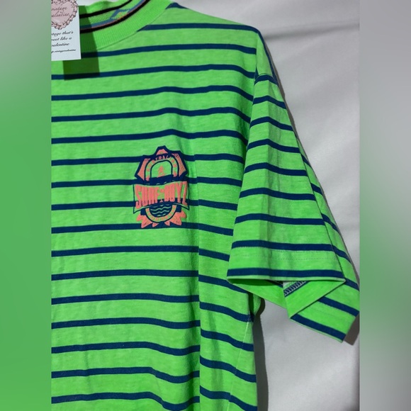 Australia Surf Boyz Neon Striped Tshirt Medium - Picture 4 of 7